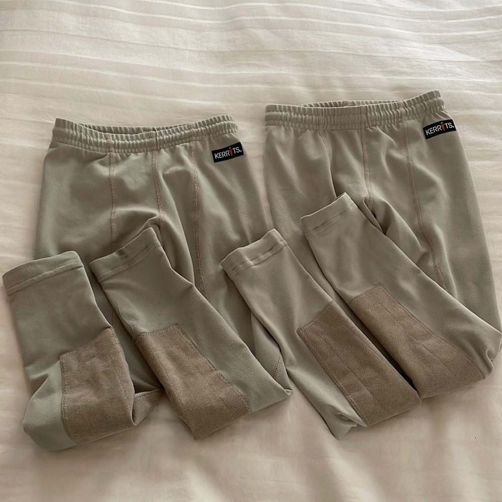 Bundle of 2 pairs very good condition Kerrits riding tights/breeches, size XS.